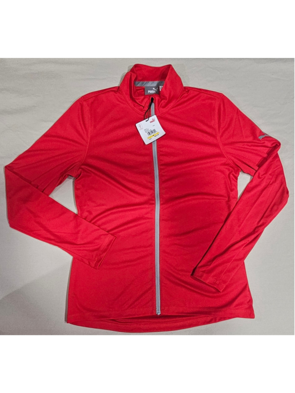 Women's Puma Long Sleeve Full Zip Jacket Red Size M